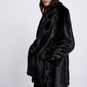 ZARA Faux Fir Coat